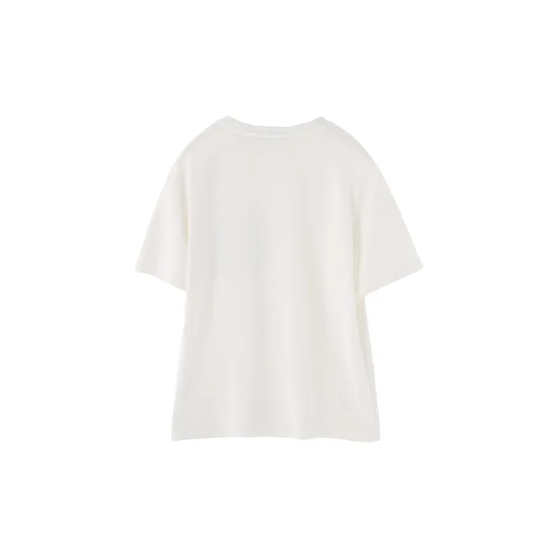 SOON FLOWER Summer T Shirt Women's White-1