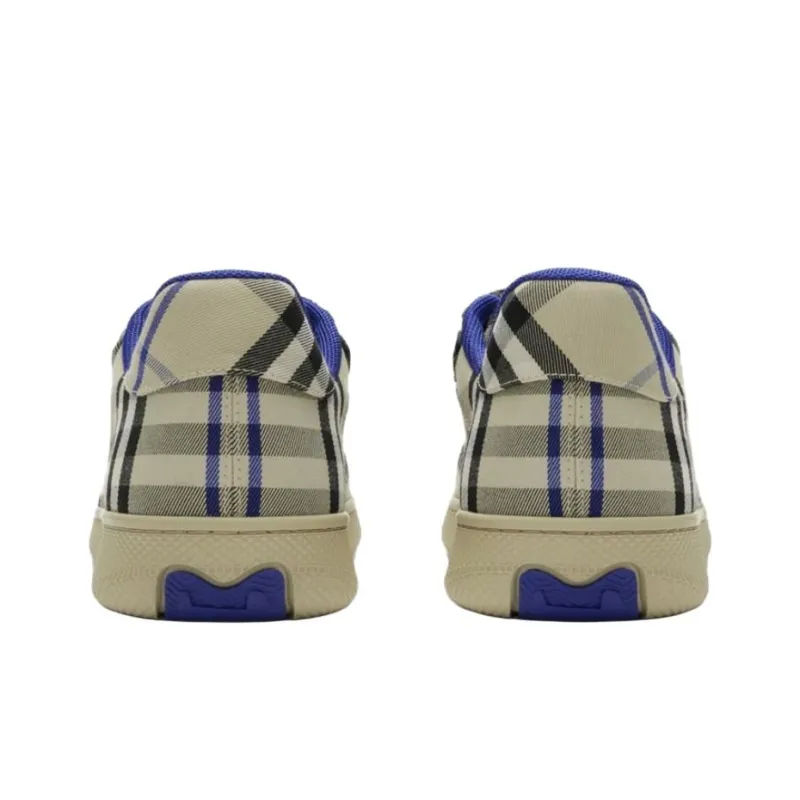 Burberry Low Top Skateboard Shoes Men's Blue-4