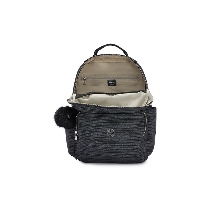 Kipling Polyamide Backpack Large Size Unisex Zip Closure With Black Teeth Print-4