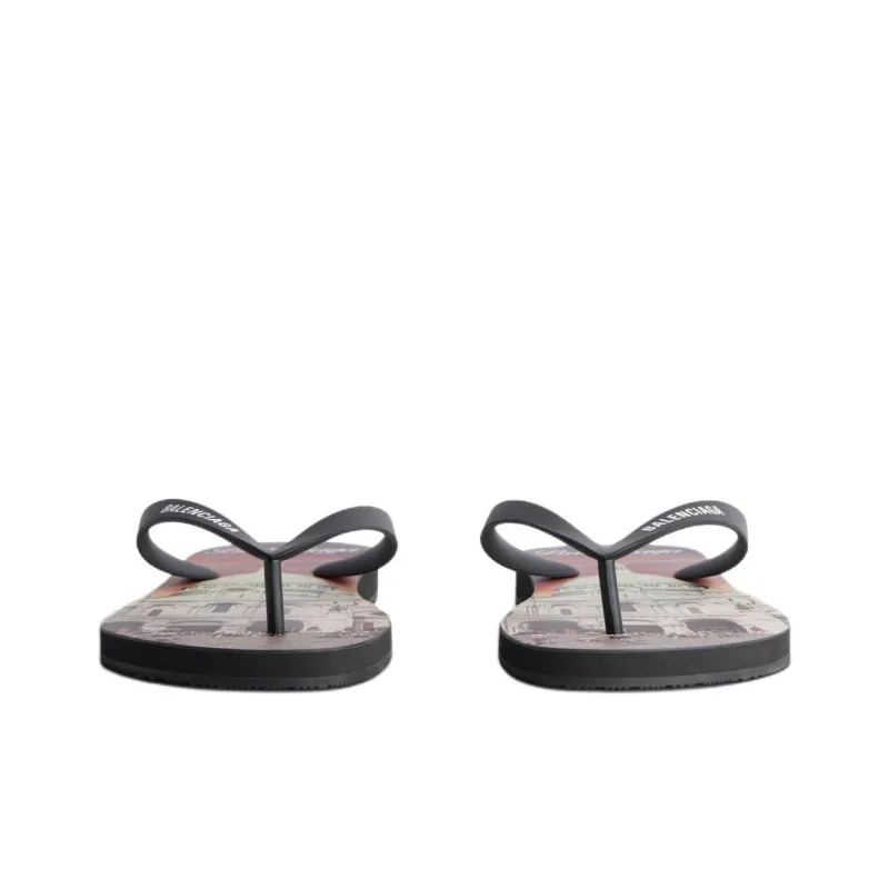 Balenciaga Flip Flops Men's Black-3