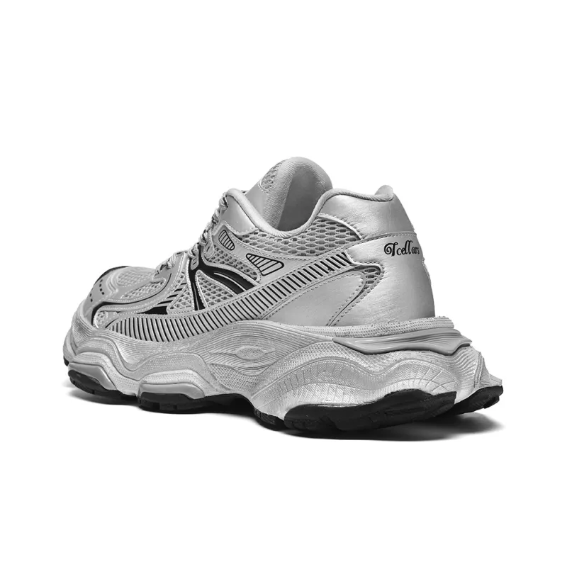 TCELLARS Cushioning Anti-Slip Wear-Resistant Breathable Lightweight Height Increasing Low-Top Chunky Sneakers Unisex-2