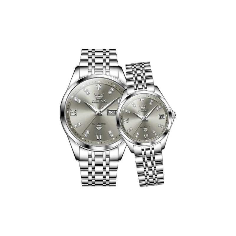 OLEVS Automatic Mechanical Movement Watch Unisex White Dial-6
