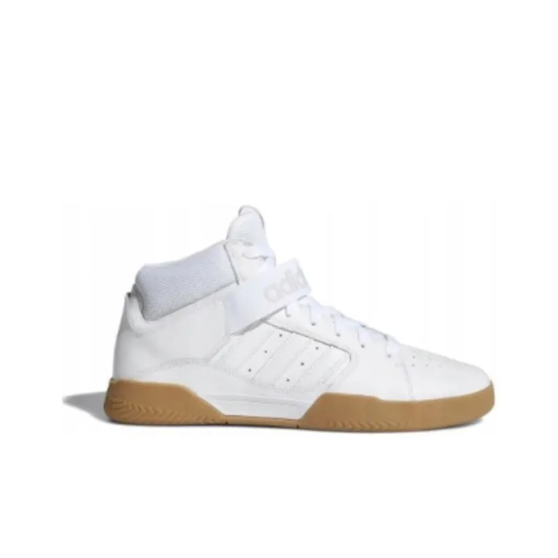 Adidas Originals VRX Cup Mid Coverage Anti Slip And Wear Resistant Mid Top Skateboard Shoes Men's Cloud White-1