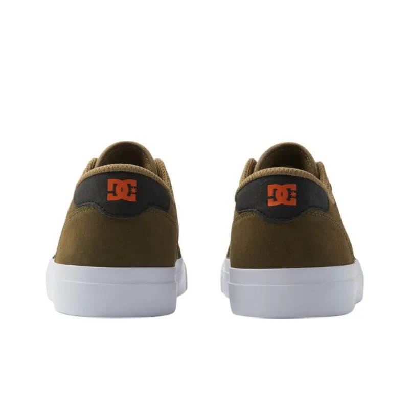 DC Shoes Low Top Skateboard Shoes Men's Olive Green-3