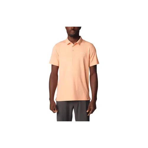 Columbia Tech Polo Shirts Men Apricot