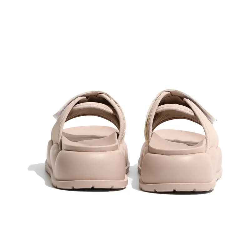 SHUXI Stitching Slip Resistant Slide Slippers Women's Black-12
