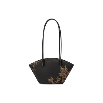 Liang Jin Ji Fragrant Cloud Yarn Handbag, Shoulder Bag Women's Ochre/Green Plaid