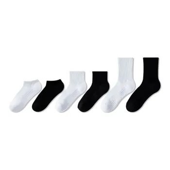 COTTON CHEESE Mid-Calf Socks Men's 6 Pack