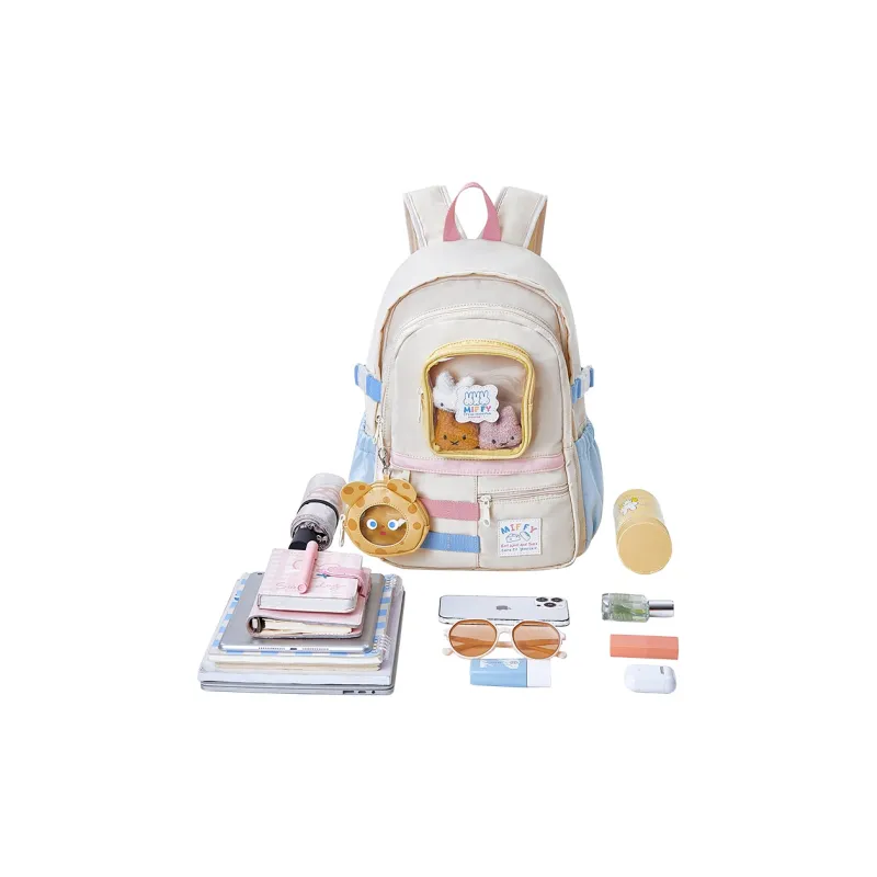 Miffy Fabric Backpack Women's White/Yellow-6