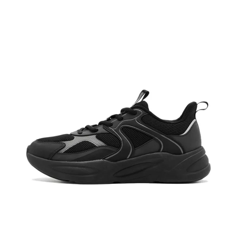 QIAODAN Abrasion Resistant Low Top Casual Running Shoes Women's Black-0