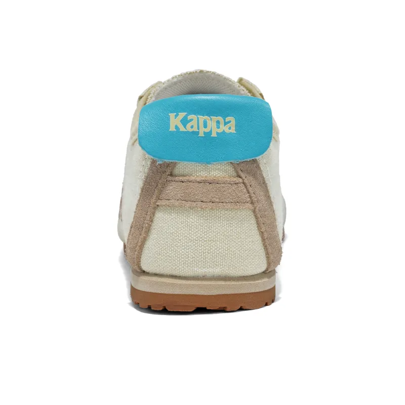 Kappa Wear Resistant Slip Resistant Low Top Canvas Shoes Unisex Aqua Green Gemstone Red-4