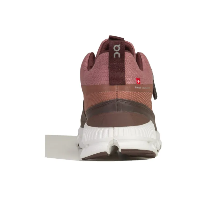 On Cloud Hi Cushioned Anti-Slip Wear-Resistant And Water-Resistant Low-Top Running Shoes Women's Gray Brown-2