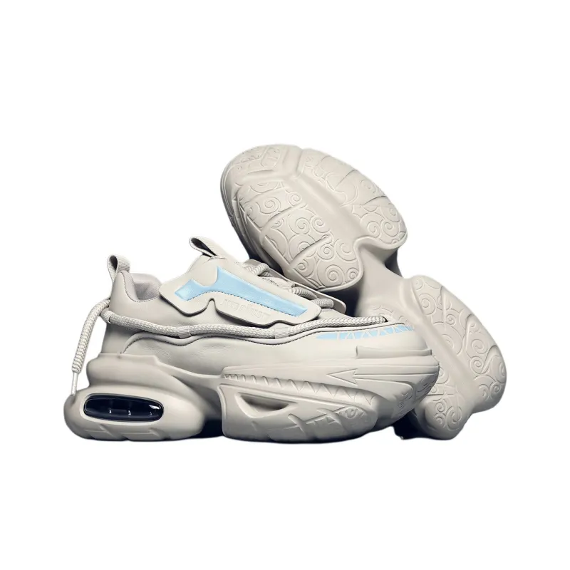 JANE HARLOW Low-Top Chunky Sneakers Men's Gray-4