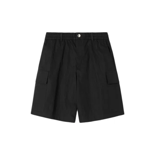 SOLID HOMME Cargo Shorts Men Black