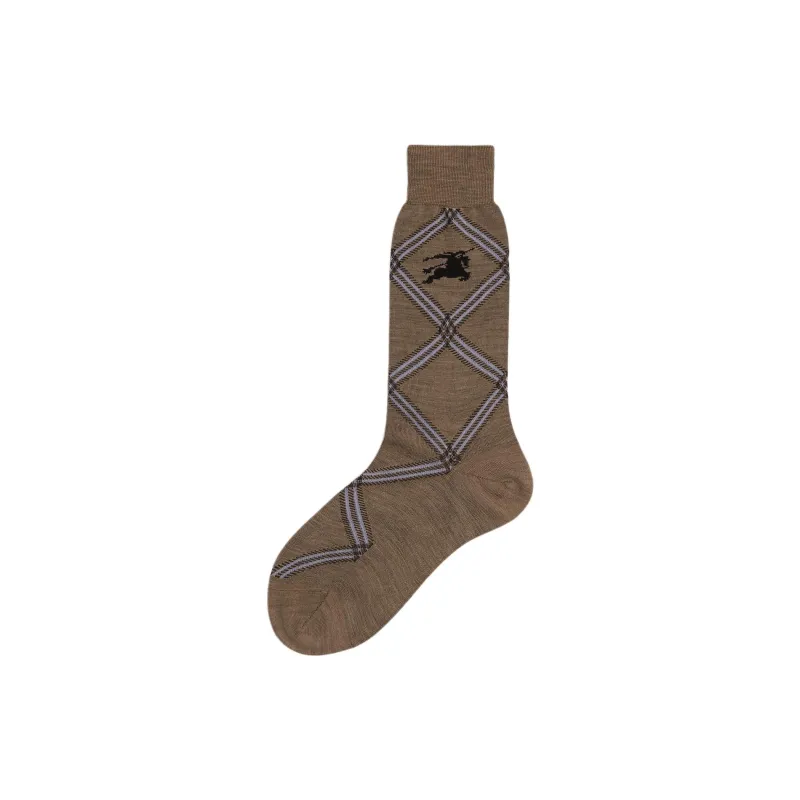 Burberry Intarsia-knit Logo Socks-1