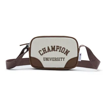 Champion Artificial Leather Crossbody Bag Regular Unisex Dark Blue/Blue/Dark Brown