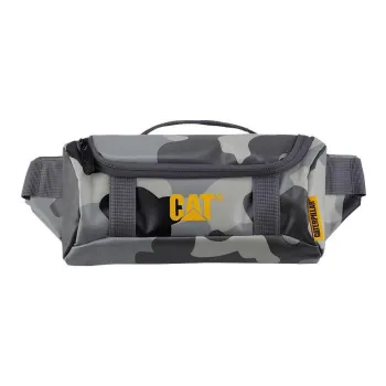 CAT PVC Fanny Pack Small Size Unisex Gray & Multicolor