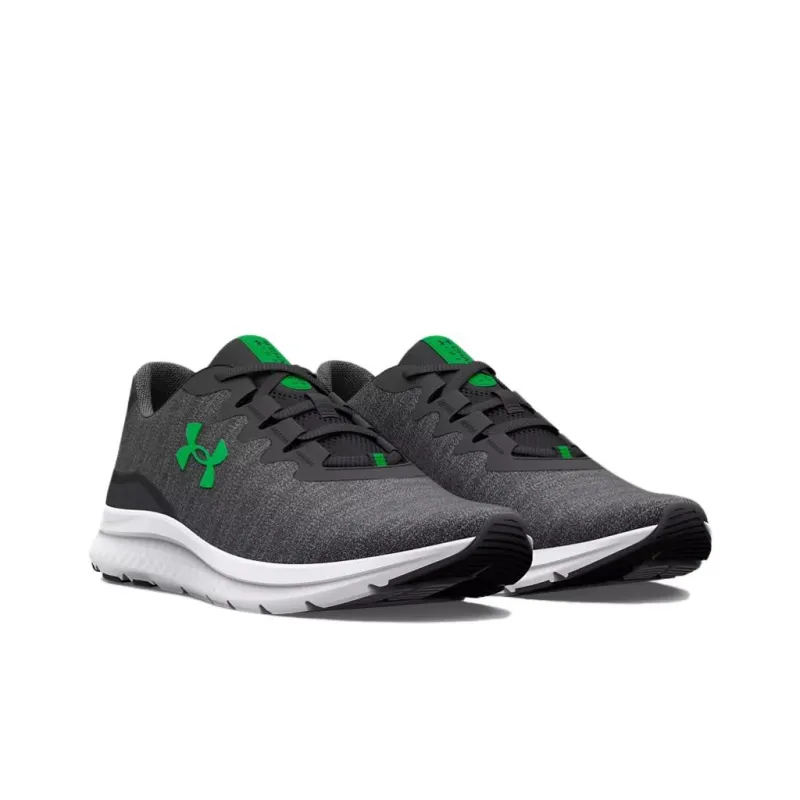 Under Armour Charged Impulse 3 Knit 'Jet Grey Green Screen'-2