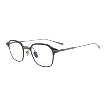 MASUNAGA Titanium Square Eyeglass Frames Unisex Deep Sea Blue