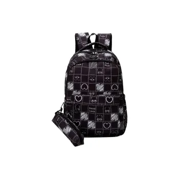 KAKAXI Nylon Backpack Unisex Black/Green/Blue/Pink/Purple