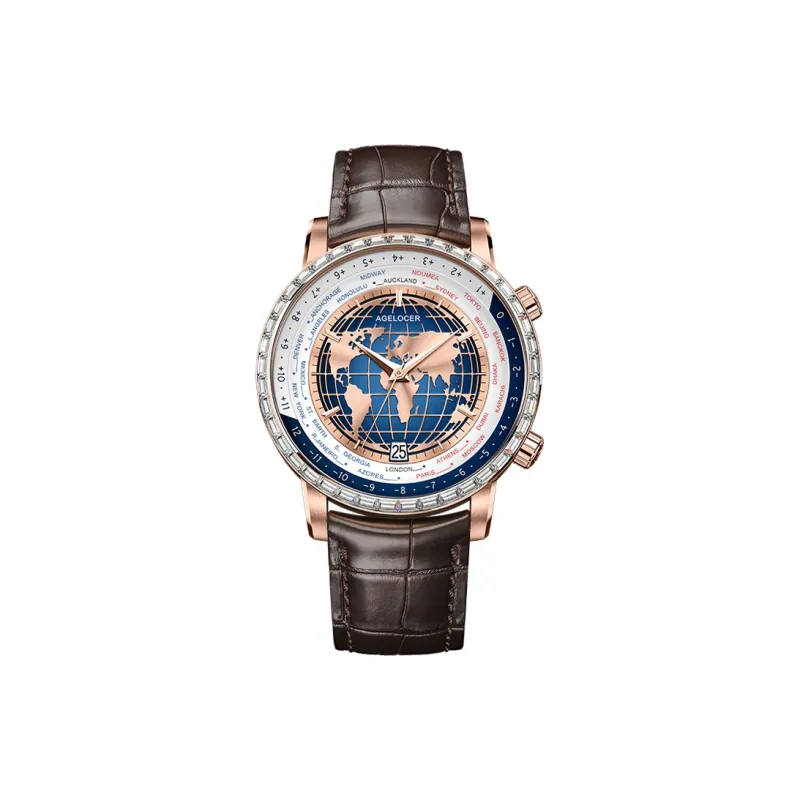 AGELOCER Men Universal Time Watch-7