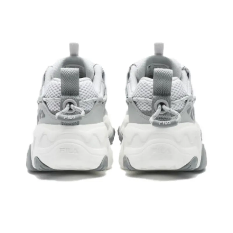 FILA FLUID 5 Anti-Slip And Wear-Resistant Height Increasing Low-Top Casual Shoes Generation 5 Men's Gray White-3