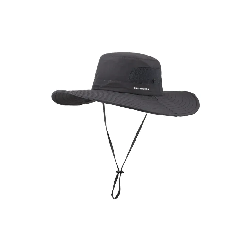 SuperFire Polyamide Bucket Hats Unisex Dark Gray-0