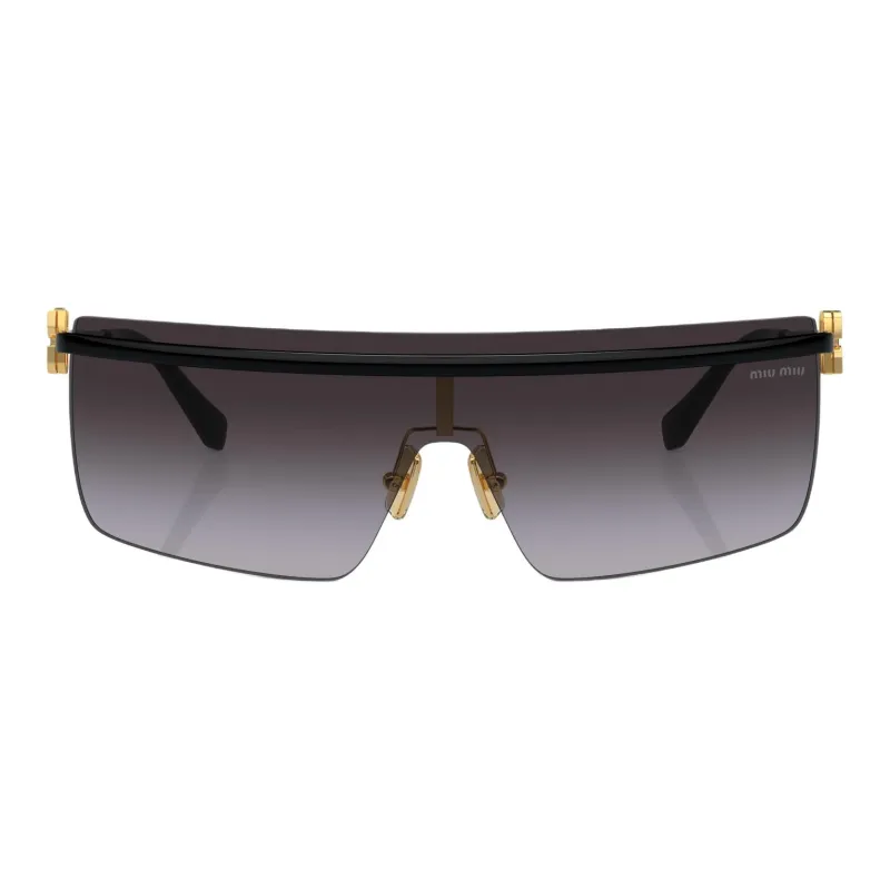 MIU MIU Acetate Square Sunglasses Women's Black-2