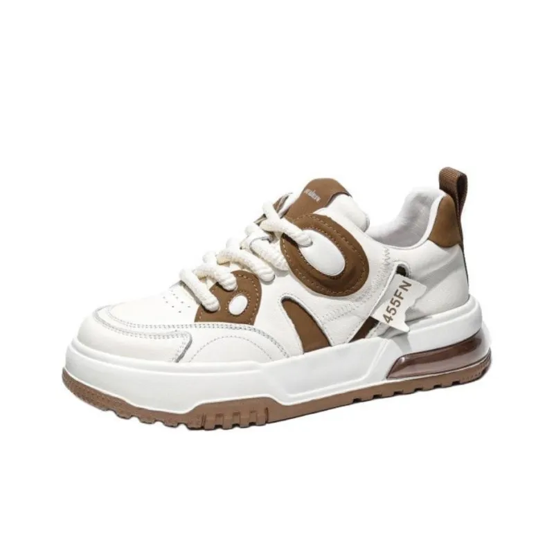 JANE HARLOW Low-Top Skateboard Shoes Men's White Apricot-1