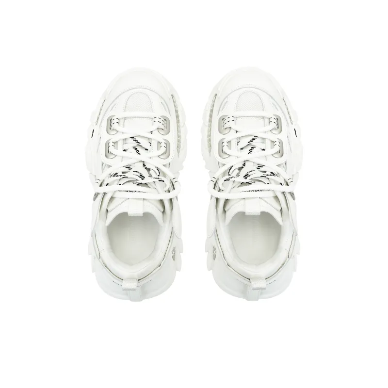 NUTTINESS Ruins Collection Abrasion Resistant Breathable Height Increasing Low Top Chunky Sneakers Unisex-10