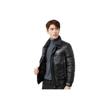 FORTEI Leather Jacket Men's Black