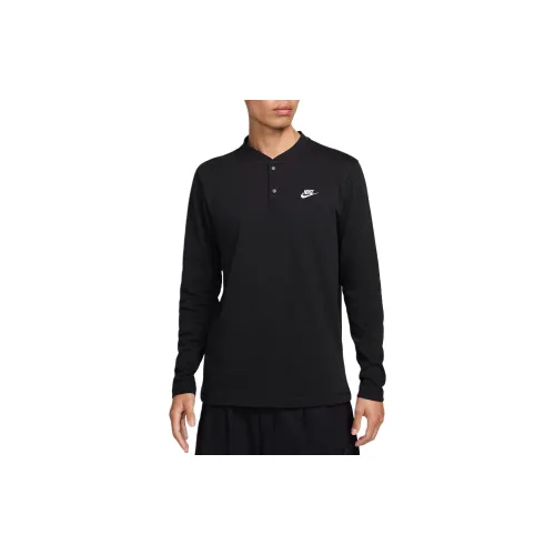 Nike Club Polo Shirts Men Black/White