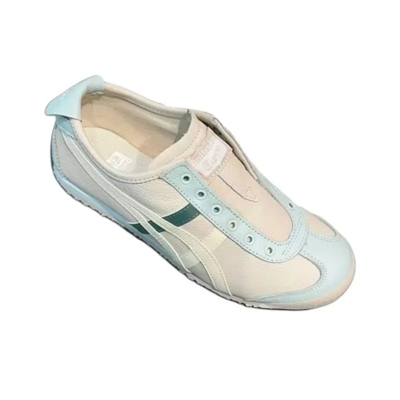 Onitsuka Tiger MEXICO 66 Anti Slip Wear Resistant Low Top Casual Shoes Unisex White Blue-3