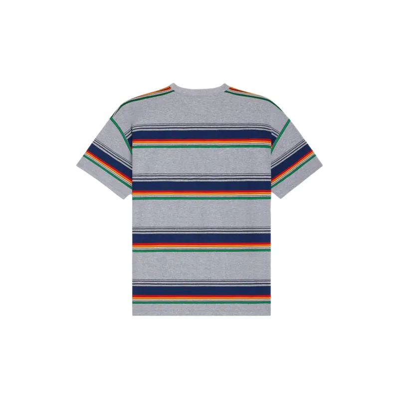 CELINE Triomphe Loose T shirt In Jersey Coton Rayure Surf-1