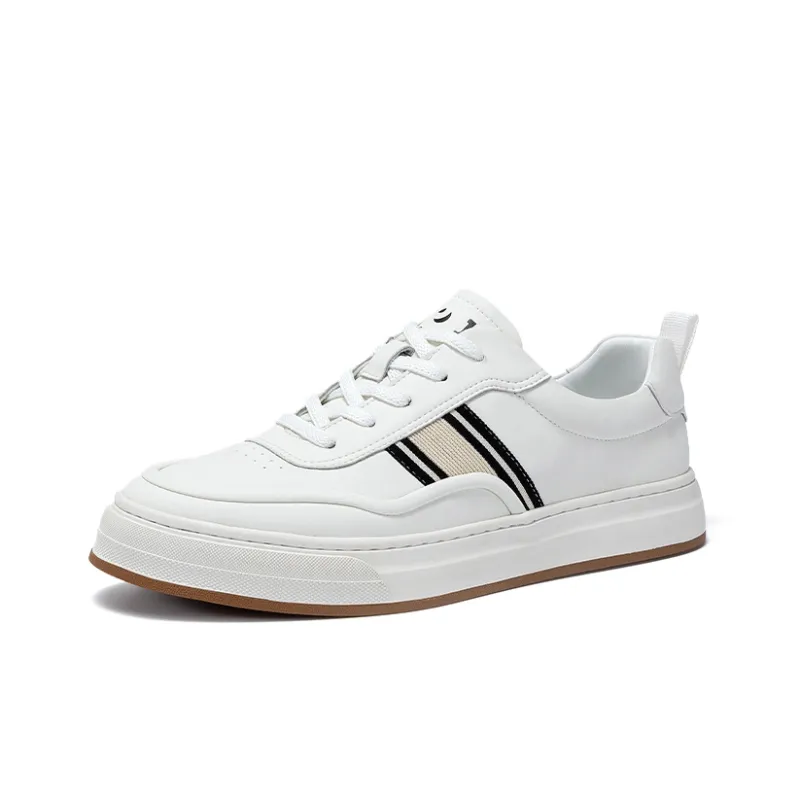 JOSINY Low Top Skateboard Shoes Men's White-1