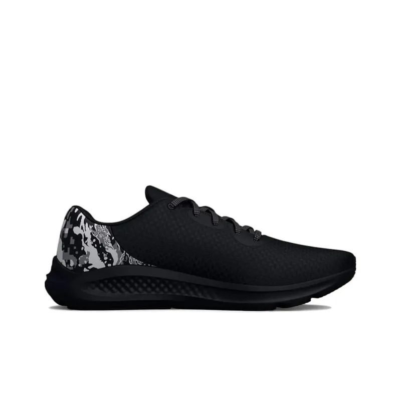 Under Armour Charged Pursuit 3 Cushioning, Wear Resistant Low Top Running Shoes Men's Black-1