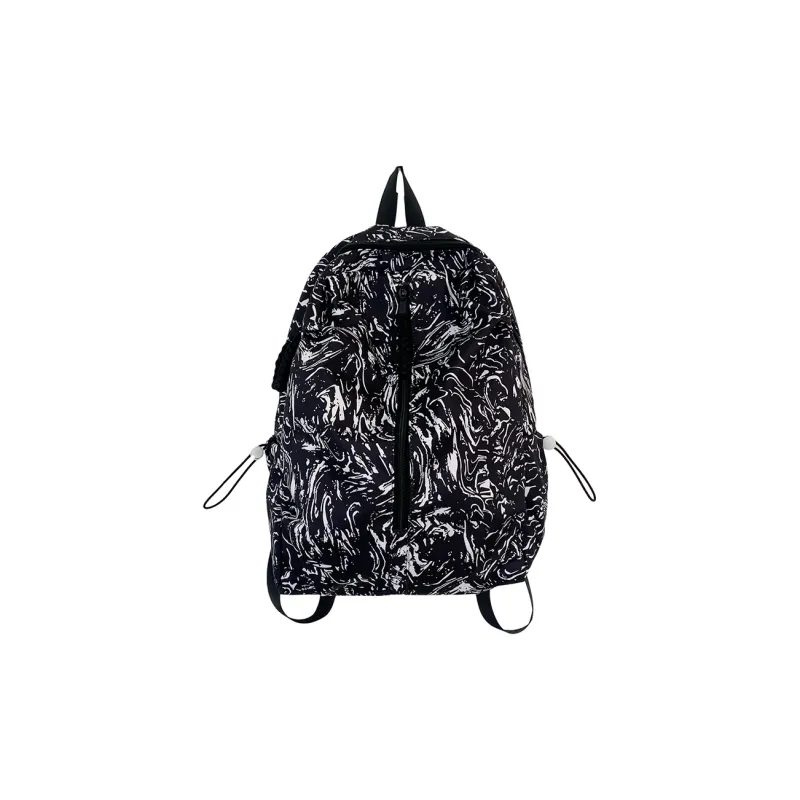 MOK Nylon Backpack Regular Unisex White/Black/Red/Light Blue-2