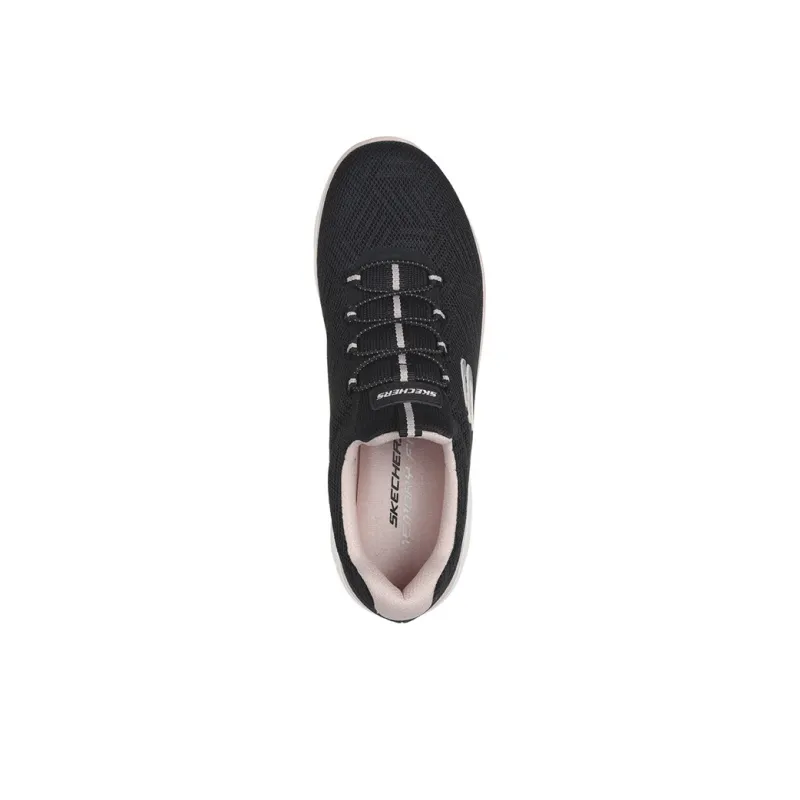 Skechers Cushioning And Breathable Low Top Running Shoes Women's Black-3