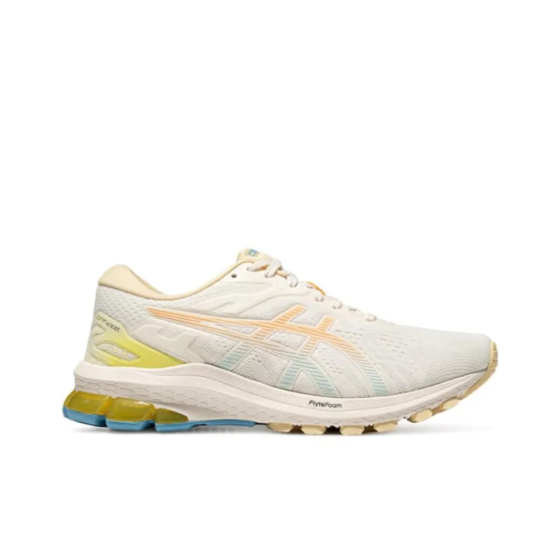 Asics GT 1000 10 Cushioning Anti Slip Wear Resistant Breathability Low Top Training Running Shoes Women's Beige Orange-1
