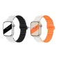 Apple Silicone Strap-White Black * Starlight Orange