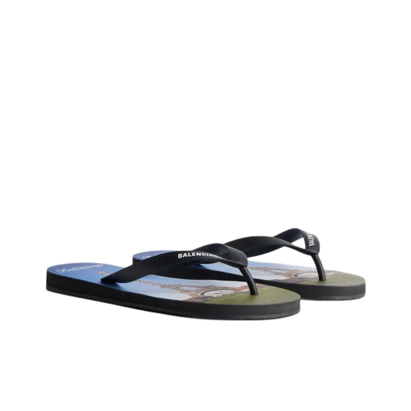 Balenciaga Flip Flops Women's Black-2