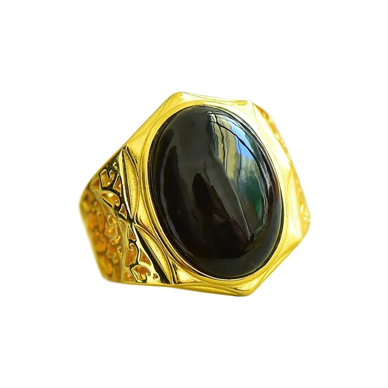 Jade Ink Love Rings Green Jade Men's-3