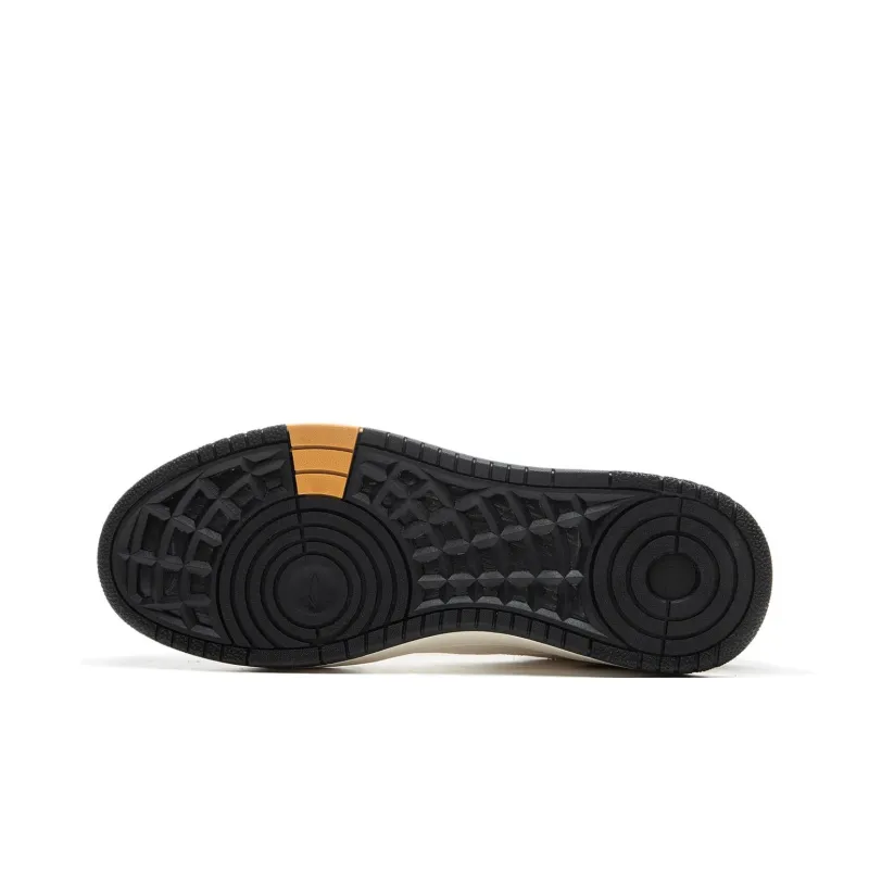 LiNing Tianji Soft Slip Resistant Cushioning Abrasion Resistant Low Top Skateboard Shoes Men's White Black-5