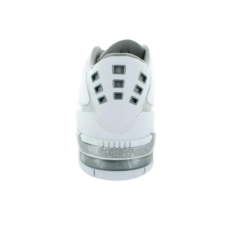 Jordan Flight 23 Cushioning, Wear Resistant Low Top Basketball Shoes Gray White Teenagers-3
