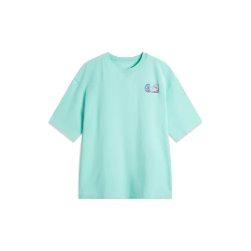 LINING Sports Life Collection T-Shirts Unisex Celadon Green Porcelain