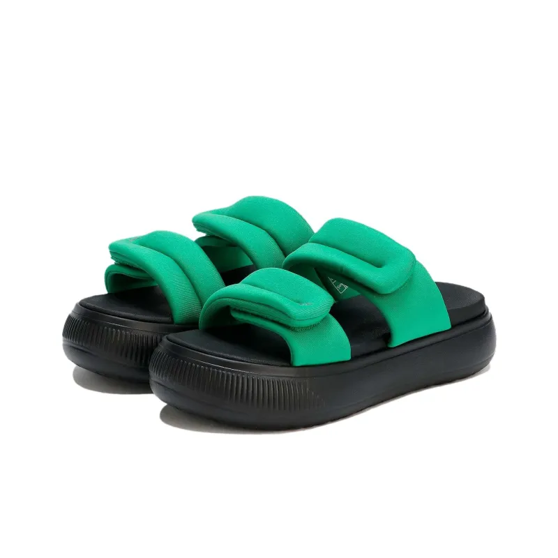 PUMA Mayu Puffy Slides 'Green Black' Women's-2