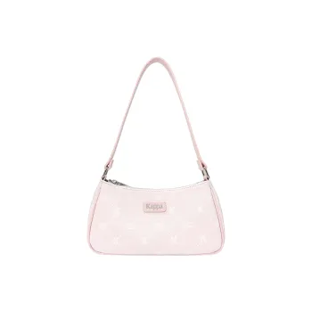 Kappa Matte Leather Shoulder Bag Pochette Portable Commute Shoulder Bag Trumpets Women's Strawberry Milkshake Pink