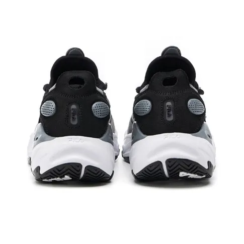 FILA Ray Tracer Durable Breathable Low Top Running Shoes Women's Gray White-4