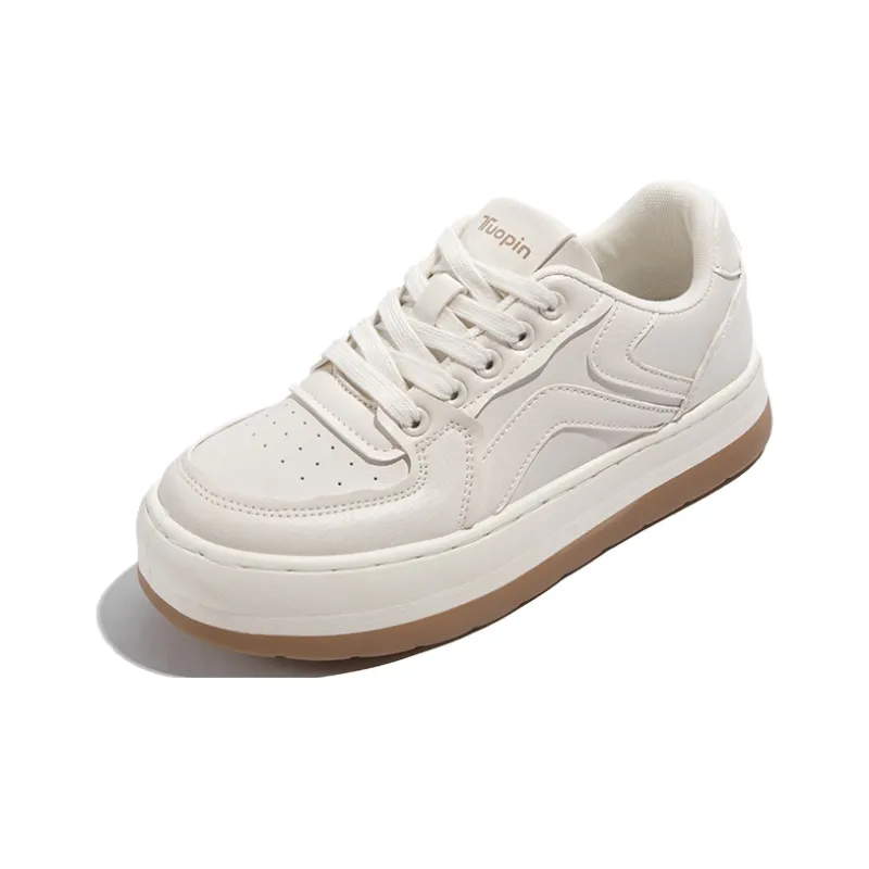 TUOPIN Pie Shoes Height Increasing Abrasion Resistant Breathable Slip Resistant Low Top Skateboard Shoes Unisex-1