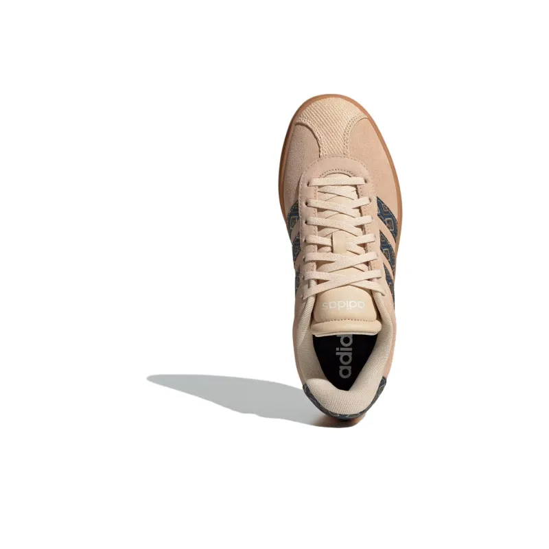 Adidas Vl Court Anti-Slip Wear-Resistant Low-Top Skateboard Shoes Women's Brown-4